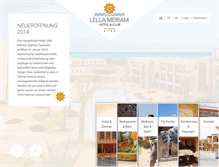 Tablet Screenshot of hotel-lella-meriam.com